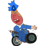Officer on tricycle